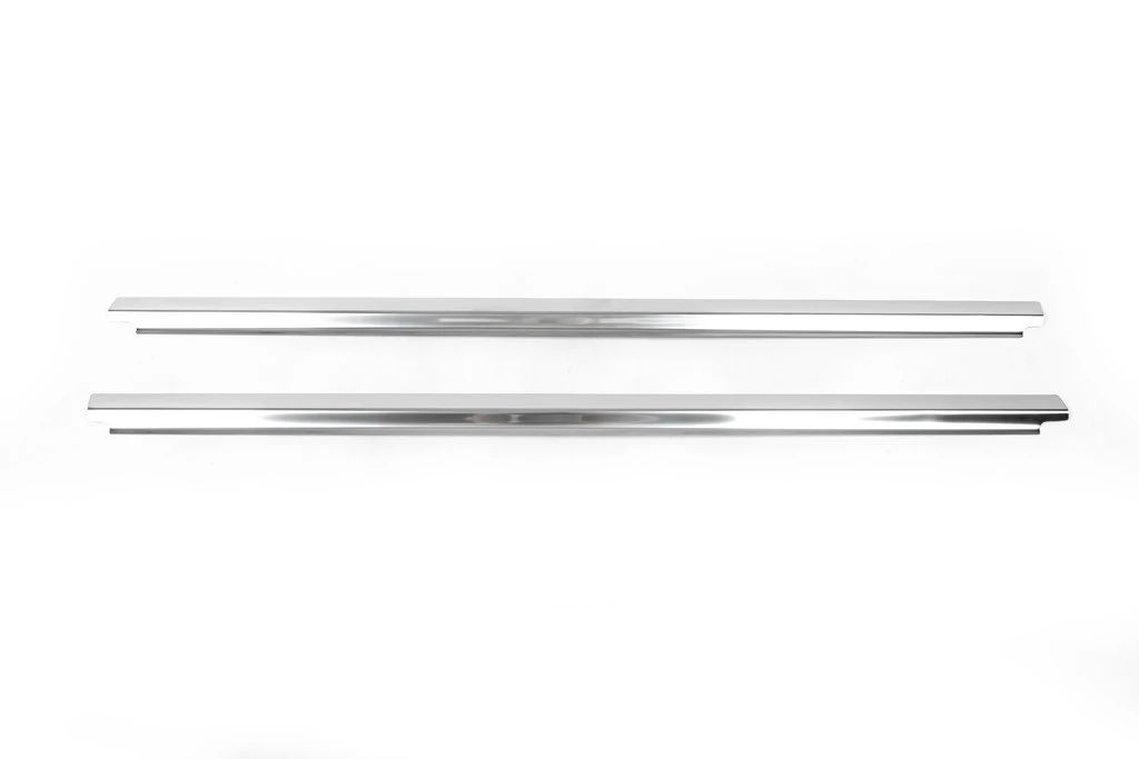 Молдинги стекол (2 шт ,нерж) Carmos - Турецкая сталь для Mercedes Vito W639 2004-2015 гг - фото 3 - id-p1739299827
