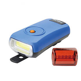 Велосипедний ліхтар Bailong BL-908 (передній і задній) Blue (3607)
