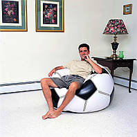 75010 BW, BestWay, Надувное кресло "Футбольный мяч" Beanless Soccer Ball Chair 114х112х71 см,