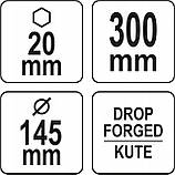 Знімач пружин зовнішній (стиснення) YATO Ø≤ 145 мм, l≤ 300 мм, фото 2