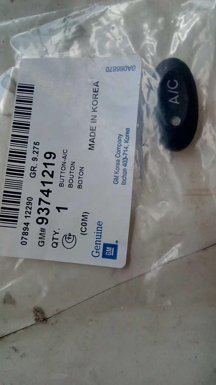 Купить Кнопка кондиционера, Matiz, Матиз 93741219 (GM), цена 149.50 ...