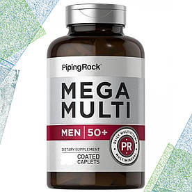 Вітаміни для чоловіків 50+ Piping Mega Rock Multi for Men 50+ 100 таблеток