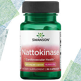 Натокіназа Swanson Nattokinase 200 мг 4000 FU 30 капсул