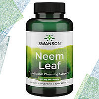 Очищение, имунная система Swanson Neem Leaf 500 мг 100 капсул