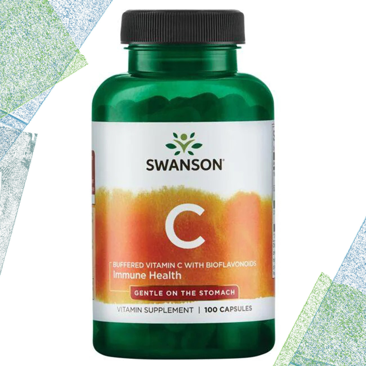 Вітамін C Swanson Vitamin C gentle on the stomach (м'яка дія для шлунка) 100 капсул