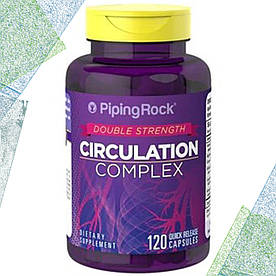 Для кровообігу Piping Rock Circulator Complex Double Strength 120 капсул