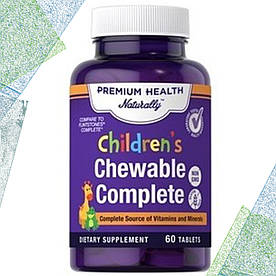 Вітаміни для дітей Premium Health Naturally Chewable Complete 60 таблеток, з 1 року