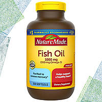 Рыбий жир Nature Made Fish Oil 1000 мг (300 мг Omega-3) 250 гелевых капсул