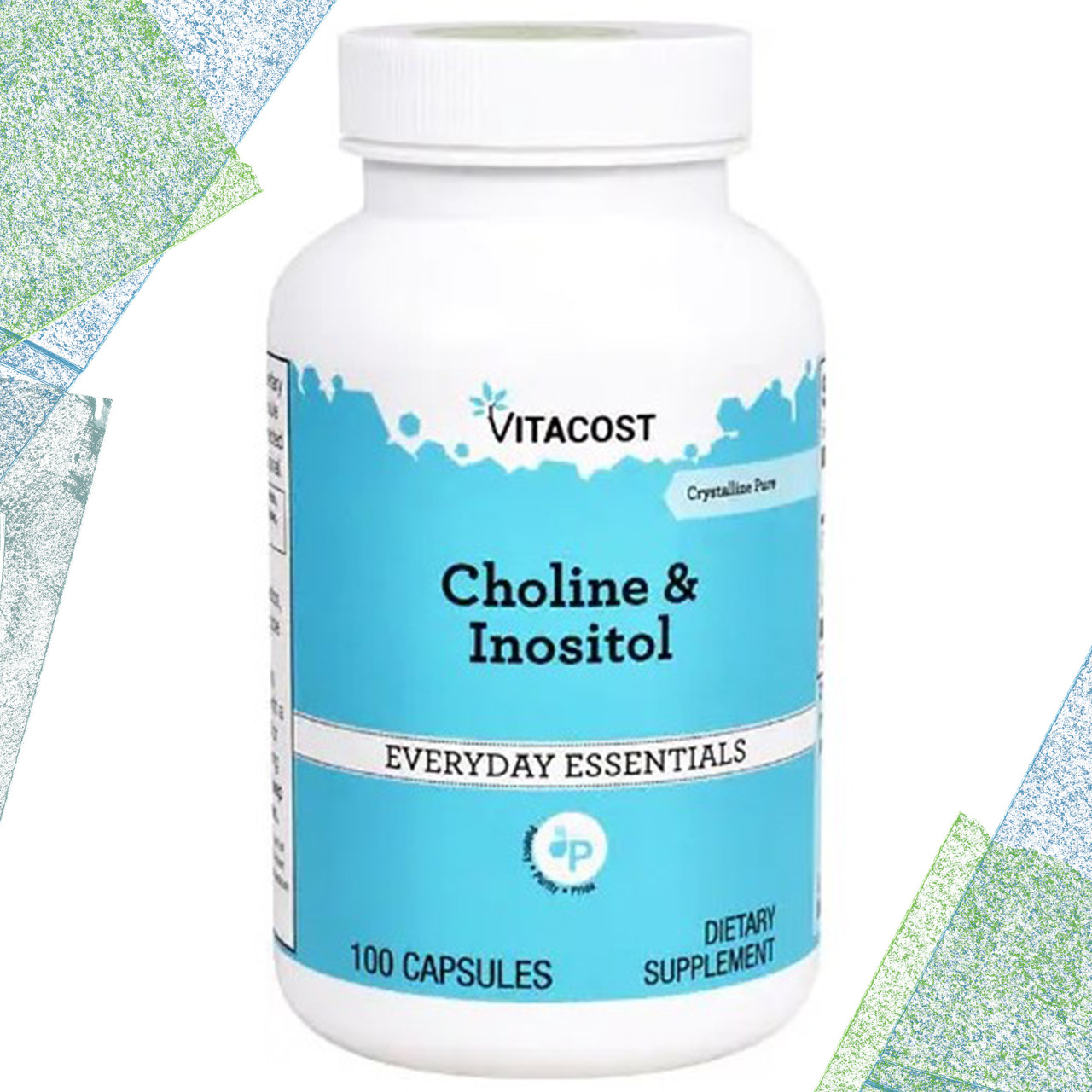 Холін та Інозитол Vitacost Choline & Inositol 100 капсул, фото 1