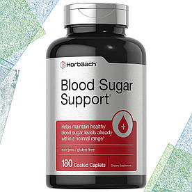При діабеті Horbaach Blood Sugar Support 180 таблеток (каплетс)