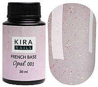 KIRA NAILS French Base Opal 001 (опал), 30 мл