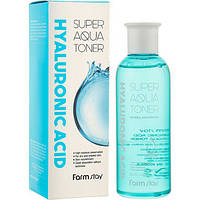 FARM STAY Hyaluronic Acid Super Aqua Toner Зволожуючий тонер з гіалуроновою кислотою, 200 мл