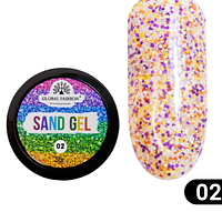 GLOBAL FASHION Sand Gel Гель-фарба 02, 5г