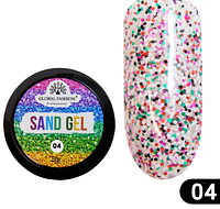 GLOBAL FASHION Sand Gel Гель-фарба 04, 5г