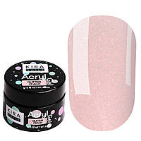 KIRA NAILS Acryl Gel Glitter Peach, 15 г