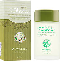3W CLINIC Olive For Man Fresh Skin Тонер для обличчя зволожуючий для чоловіків, 150 мл