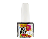 YO NAILS Inks Акварельна фарба №2, жовтий