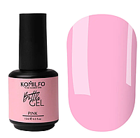 KOMILFO Bottle Gel Pink, 15 мл (з пензликом)