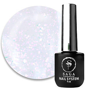 SAGA Royal Base База з хлоп'ями юкі №1 (прозоро-молочний з рожевими пластівцями), 10 мл