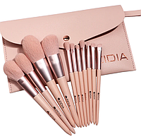 ZIDIA Набір пензлів для макіяжу "Makeup Brush Set" в чохлі, 11 шт