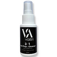VALERI 3в1 Nail Prep&Cleanser Засіб для знежирювання нігтя і зняття липкого шару, 50 мл