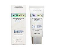 ENOUGH 3 in 1 Collagen Whitening Moisture BB Cream SPF47 PA+++ Освітлюючий зволожуючий BB крем з колагеном, 50