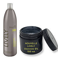 NOUVELLE Lively Cream Peroxide Окиснююча емульсія 6% 150 мл (баночка)