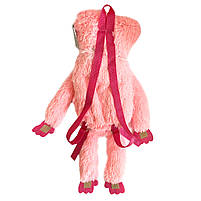 М'який рюкзак-іграшка Кіссі Міссі «Poppy Playtime» Huggy Wuggy Kissy Missy рожева з ліпучками, 56*64*7см, 00192-30, фото 3