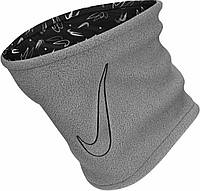 Горловик (баф) двусторонний подростковый Nike NECKWARMER 2.0 REVERSIBLE серо-черный N.100.0655.084.OS