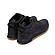 Чоловічі зимові шкіряні кросівки чорні Fila Black, фото 3