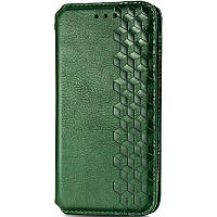 Шкіряний чохол книжка GETMAN Cubic (PU) для Samsung Galaxy A31 Зелёный
