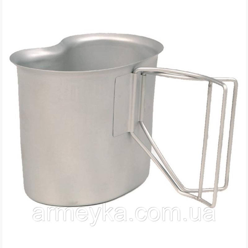 Кухоль кухоль-котелок usa 700 ml. сталевий неіржавкий сталь Mil-Tec Німеччина