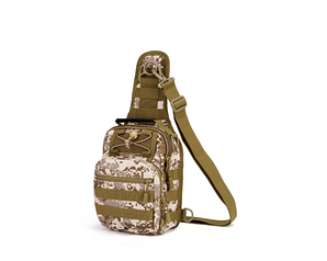 Тактична сумка-слінг плечова, рюкзак однолямковий піксель