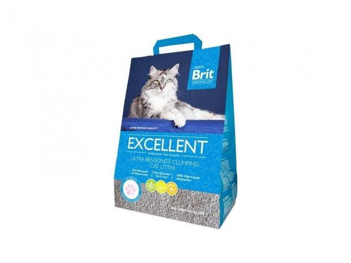 Наповнювач бентонітовий для котячого туалету дрібний Brit Fresh Excellent 10 кг