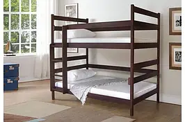Ліжко двоярусне дерев'яне (бук, щит) "Дарина", ТМ Мікс меблі