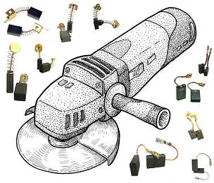 Щітки графітові для болгарок