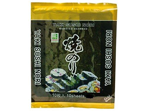 Сушені водорості норі для суші JHFOODS Yaki Sushi Nori Китай, 10 листів, 28 г