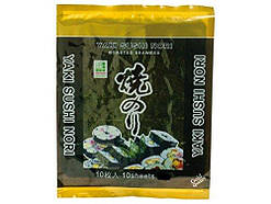Сушені водорості норі для суші JHFOODS Yaki Sushi Nori Китай, 10 листів, 28 г