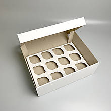 Коробка для капкейків, кексів та мафінів 12 штук 330*255*110