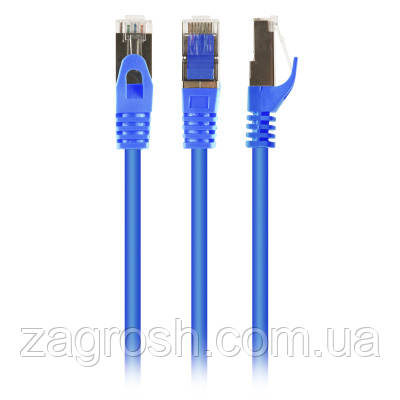 Promo Ціна! Патч-корд 15м S/FTP Cat 6A CU LSZH blue Cablexpert (PP6A-LSZHCU-B-15M) - тільки на ZaGrosh.com.ua
