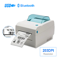 Термопринтер етикеток Bluetooth + USB Express Label Maker 108мм