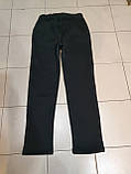Чоловічі спортивні штани  рівні чорного кольору., фото 2
