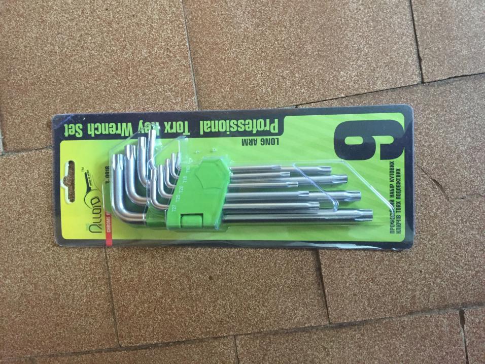 Набір зірочок TORX з отвором 9 рецептів HT-0918 подовжених Alloid