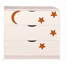 Комод 3Ш в дитячу кімнату з ЛДСП та МДФ MDF FLY Зорі Viorina-Deko