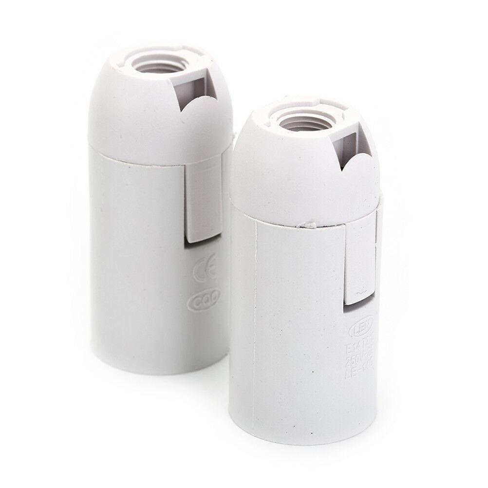 Патрон підвісний пластиковий міньйон, Е14 білий, фото 1