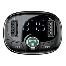 ФМ-модулятор Baseus T-Typed MP3 Car Charger CCALL-TM01 Black
