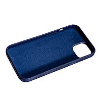 Накладка Leather Case "Magsafe" Apple iPhone 14, Dark Blue