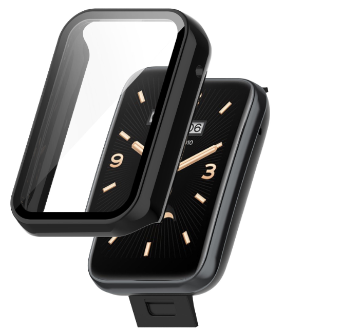 Чохол-накладка DK Пластик Gloss Glass Full Cover для Xiaomi Mi Band 7 Pro (black)
