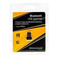 Bluetooth-адаптер Grand-X BT40G Black Bluetooth 4.0