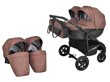 Дитяча універсальна коляска 2 в 1 для двійнят "Discovery Duo"